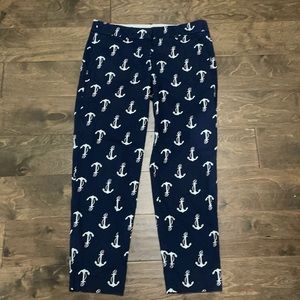 J Crew Anchor Print Pants